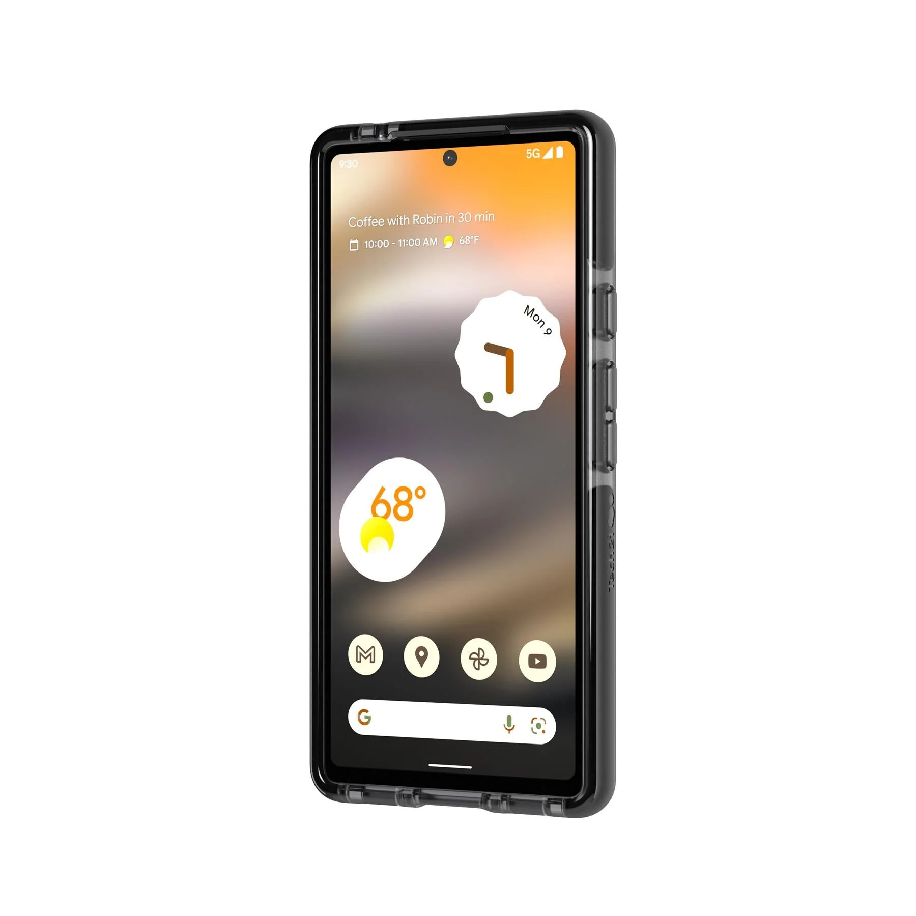 Tech21 Pure Clear for Google Pixel 6a in Smokey Black - Image 6