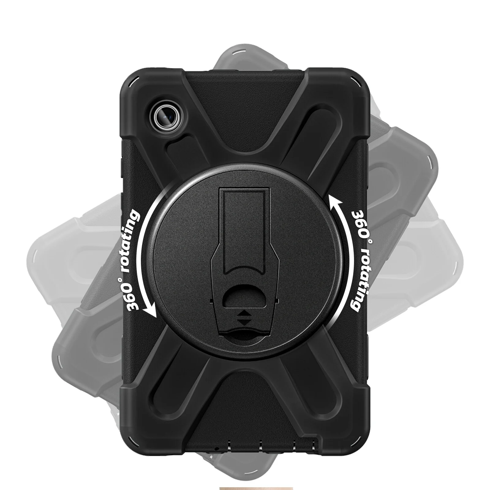Techair Rugged Case for Galaxy Tab A9+ in Black - Image 5