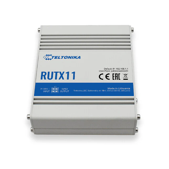 Teltonika RUTX11 - Gigabit Ethernet Dual-band (2.4 GHz / 5 GHz) 4G wireless router in Grey - Image 3