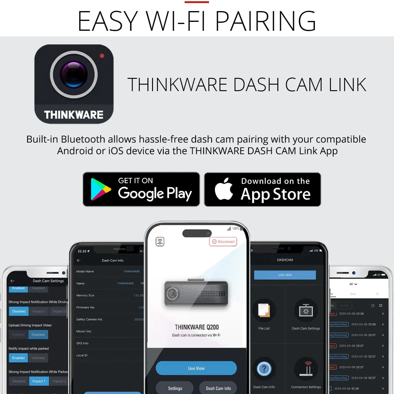 Thinkware Q200 - Dual Lead 2K QHD Front Camera Dashcam - Image 8
