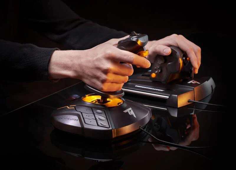 Thrustmaster T-16000M FCS Flight Pack - USB Flight Stick + Throttle + Rudder Pedals for PC / Mac - Image 3