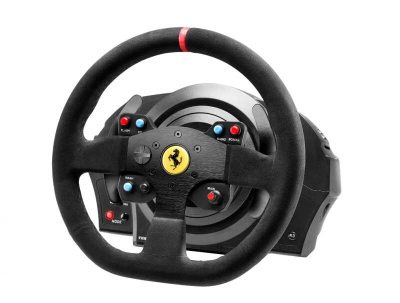 Thrustmaster T300 Ferrari "Alcantara Edition" - USB Wired Steering wheel + Pedals for PC / PS4 / PS3 - Image 3
