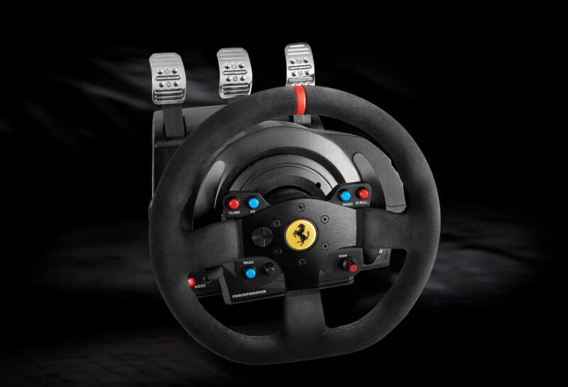 Thrustmaster T300 Ferrari "Alcantara Edition" - USB Wired Steering wheel + Pedals for PC / PS4 / PS3 - Image 6
