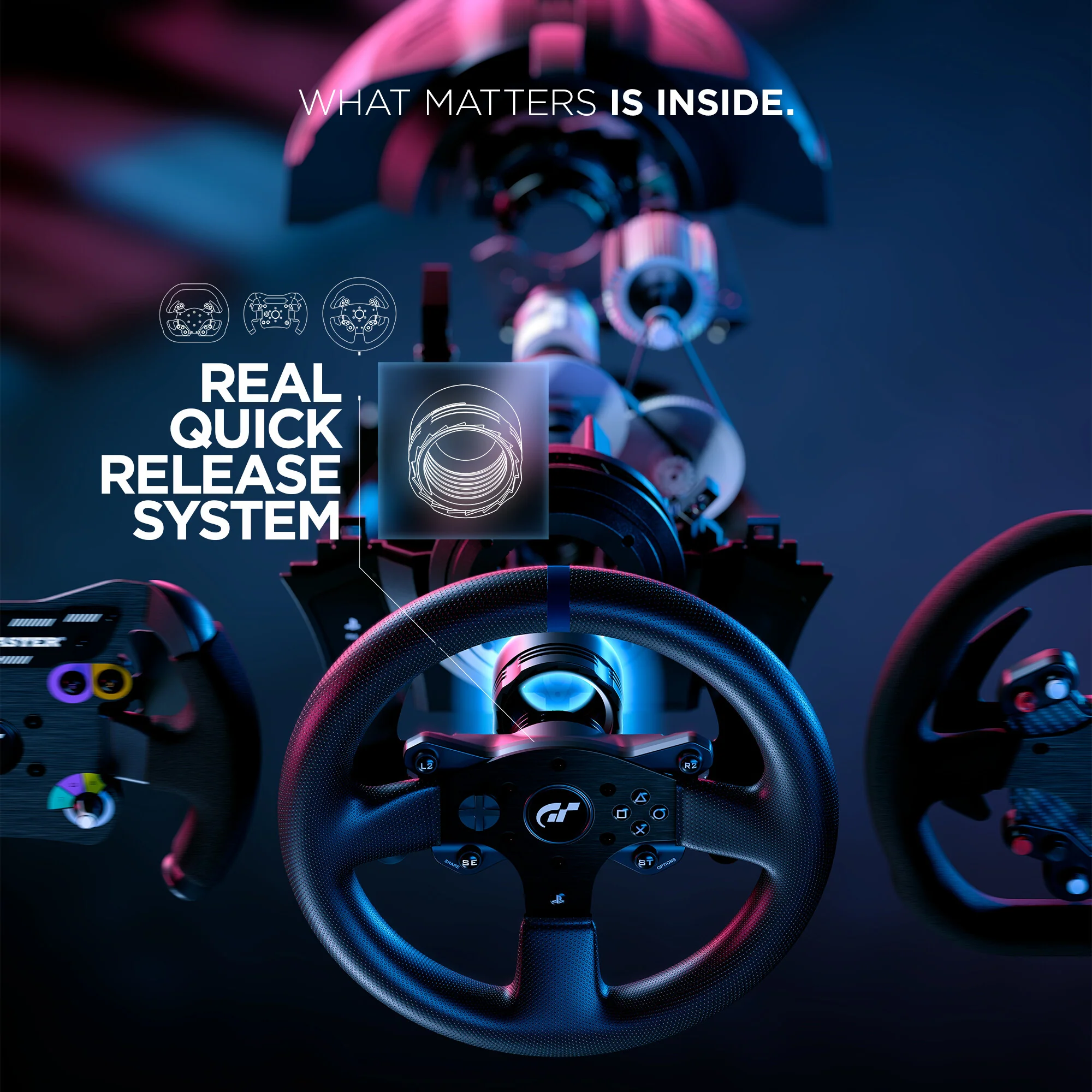 Thrustmaster T300 RS "GT Edition" - USB Wired Steering wheel + Pedals for PC / PS4 - Image 9
