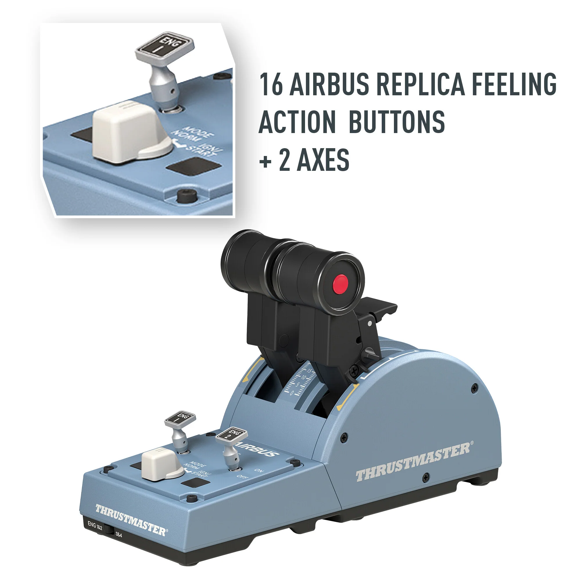 Thrustmaster TCA Quadrant "Airbus Edition" - USB Joystick for PC - Image 6