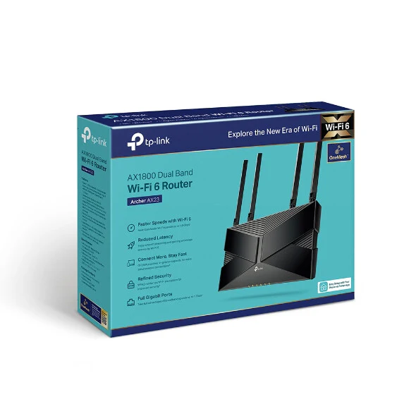 TP-Link Archer AX1800 - Gigabit Ethernet Dual-band (2.4 GHz / 5 GHz) Wi-Fi 6 wireless router in Black - Image 9