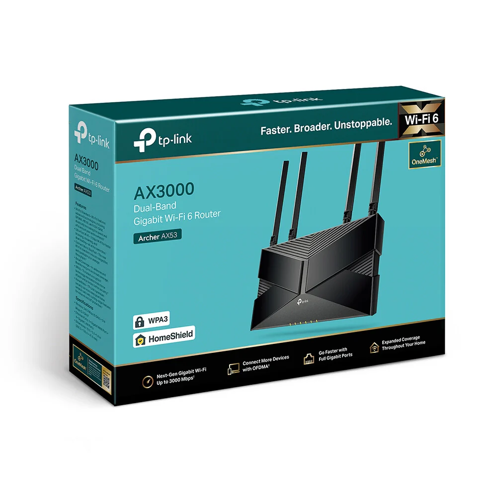 TP-Link Archer AX53 - Gigabit Ethernet Dual-band (2.4 GHz / 5 GHz) Wi-Fi 6 Wireless Router - Image 5