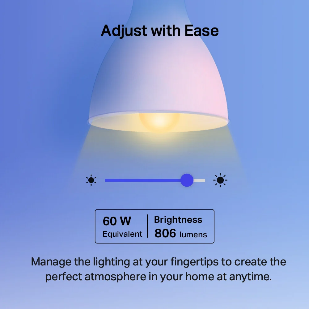 TP-Link Tapo Smart Wi-Fi Lightbulb - Multicolour - E27 - Image 3