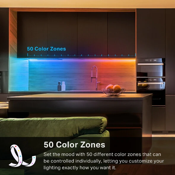 TP-Link Tapo Smart Wi-Fi Light Strip - Multicolour - 5 Metres - Image 4