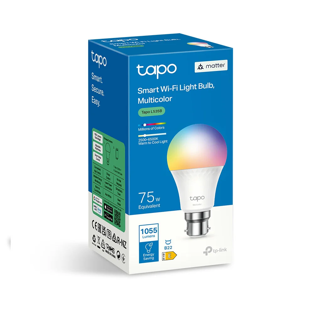 TP-Link Tapo Smart Wi-Fi Lightbulb - Multicolour - B22 - Image 11