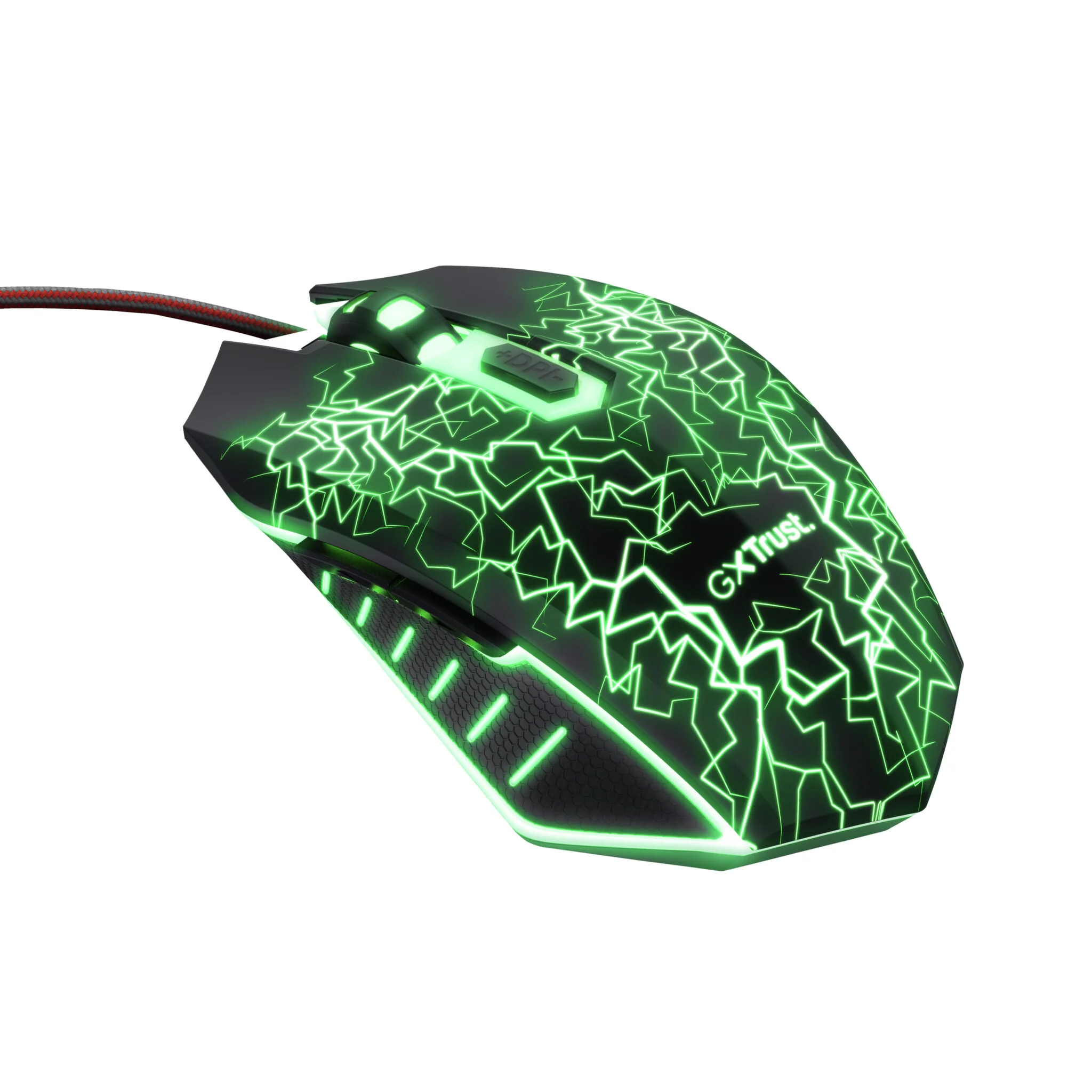 Trust GXT 105X Izza - USB Wired Optical Mouse in Black - 4,000 DPI - Image 3