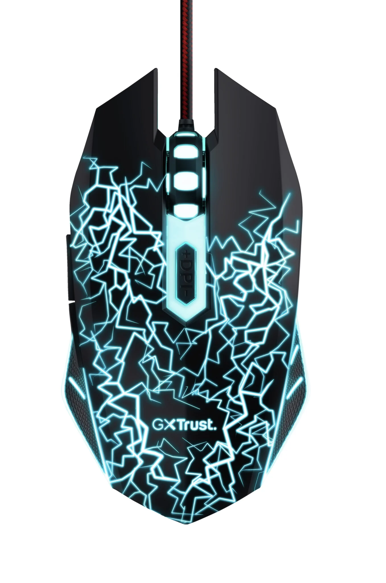 Trust GXT 105X Izza - USB Wired Optical Mouse in Black - 4,000 DPI - Image 4