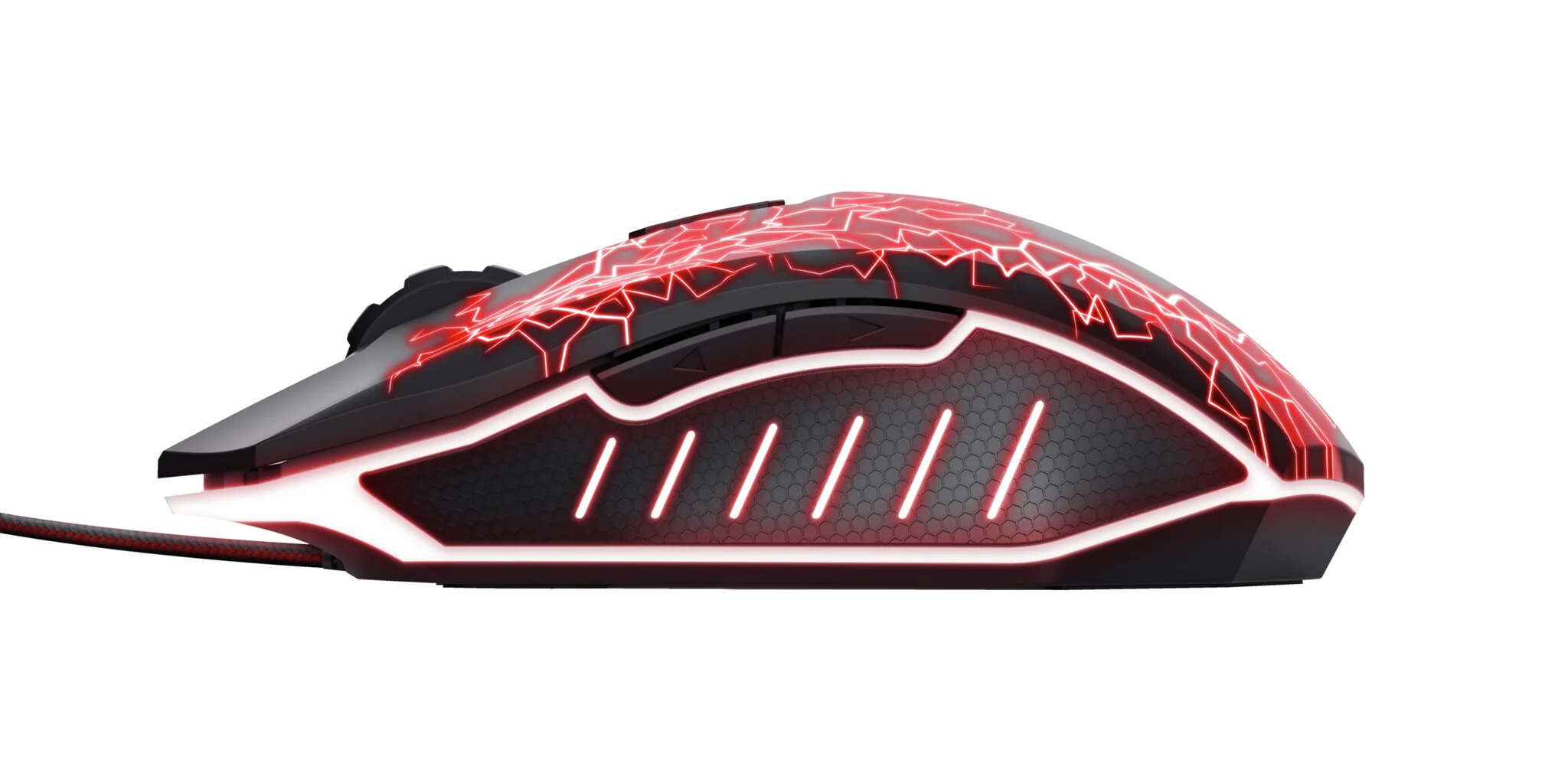 Trust GXT 105X Izza - USB Wired Optical Mouse in Black - 4,000 DPI - Image 5