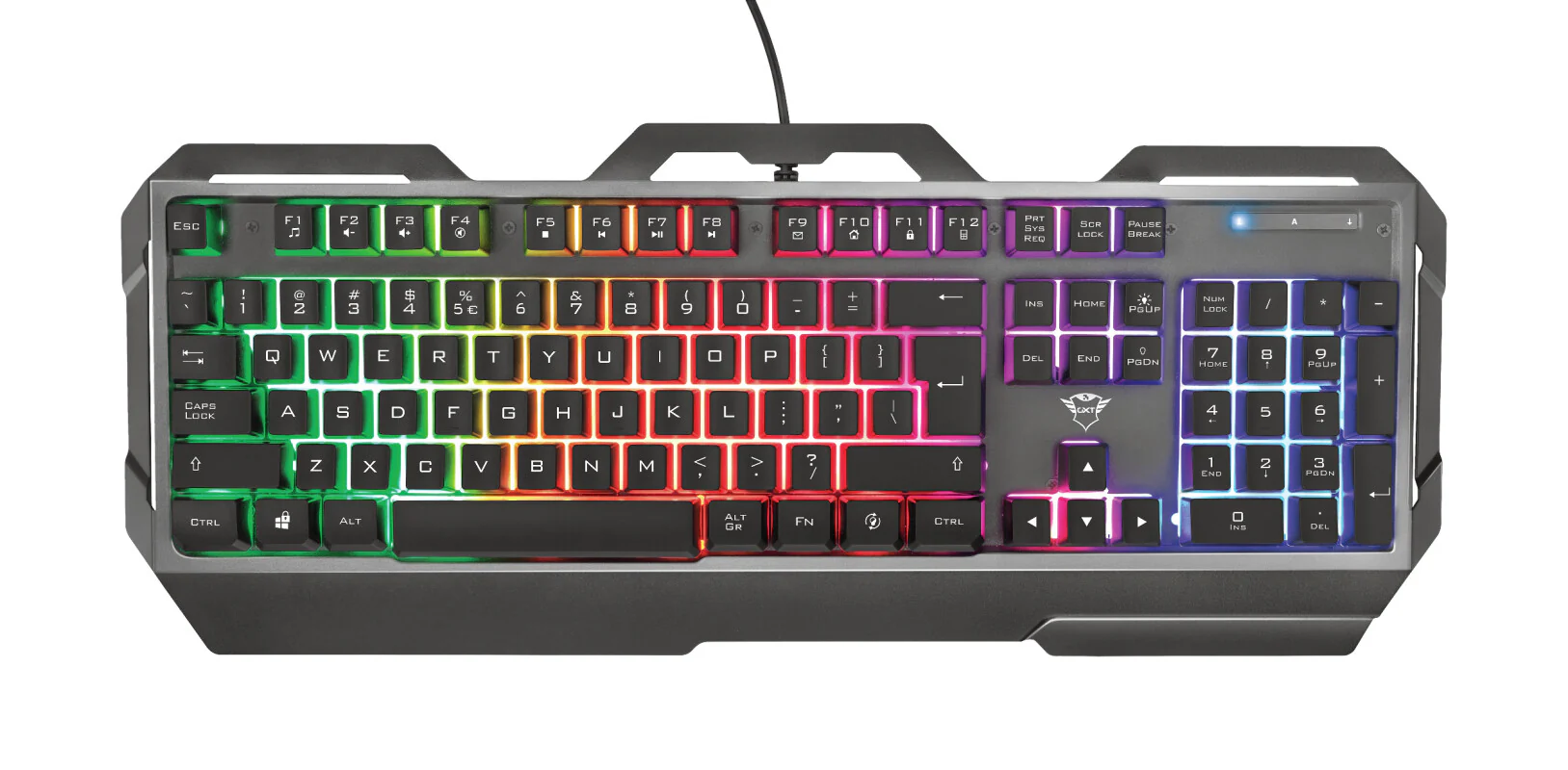 Trust GXT 856 Torac - USB Wired Membrane Keyboard in Black (QWERTY UK) - Image 4