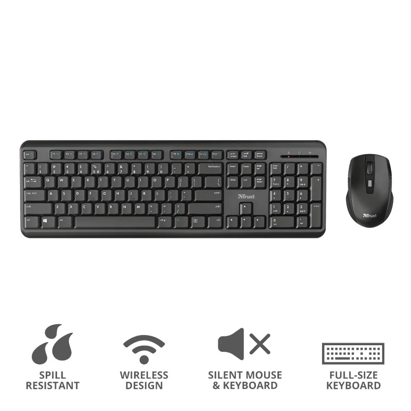 Trust ODY keyboard Mouse included RF Wireless QWERTY UK English Black - Image 10