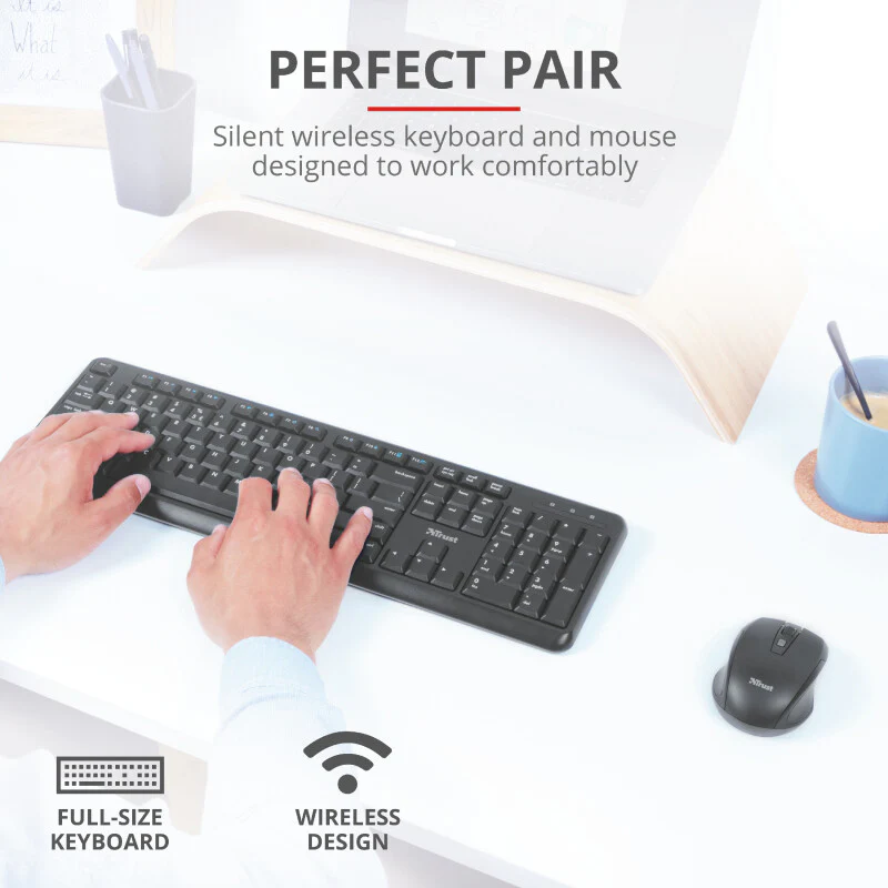 Trust ODY keyboard Mouse included RF Wireless QWERTY UK English Black - Image 6