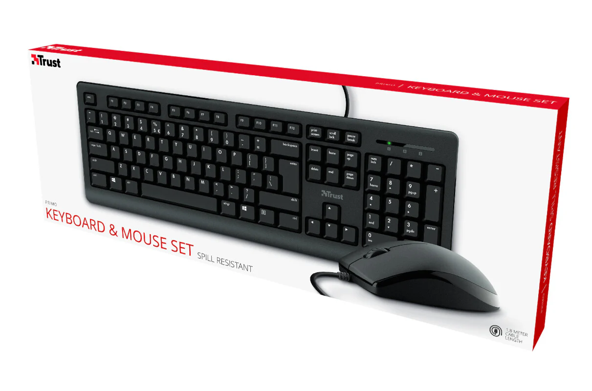 Trust Primo keyboard Mouse included USB QWERTY English Black - Image 6