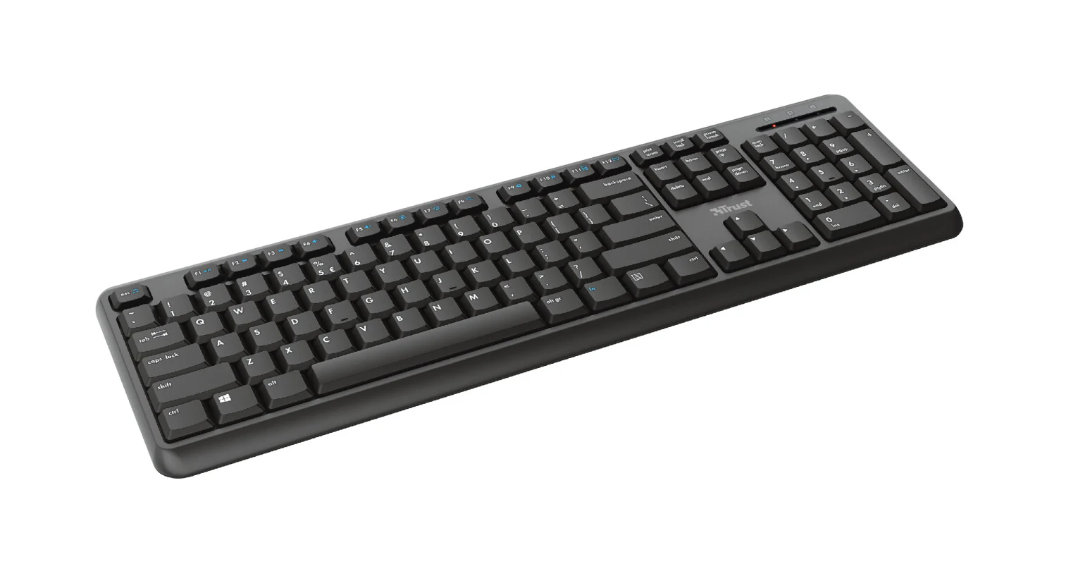 Trust TK-350 - RF Wireless Membrane Keyboard in Black (QWERTY UK) - Image 3