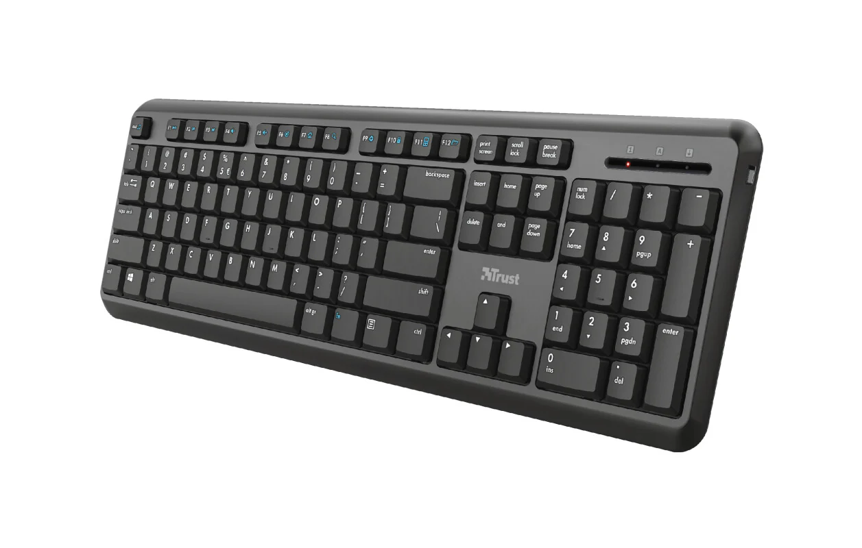 Trust TK-350 - RF Wireless Membrane Keyboard in Black (QWERTY UK) - Image 4