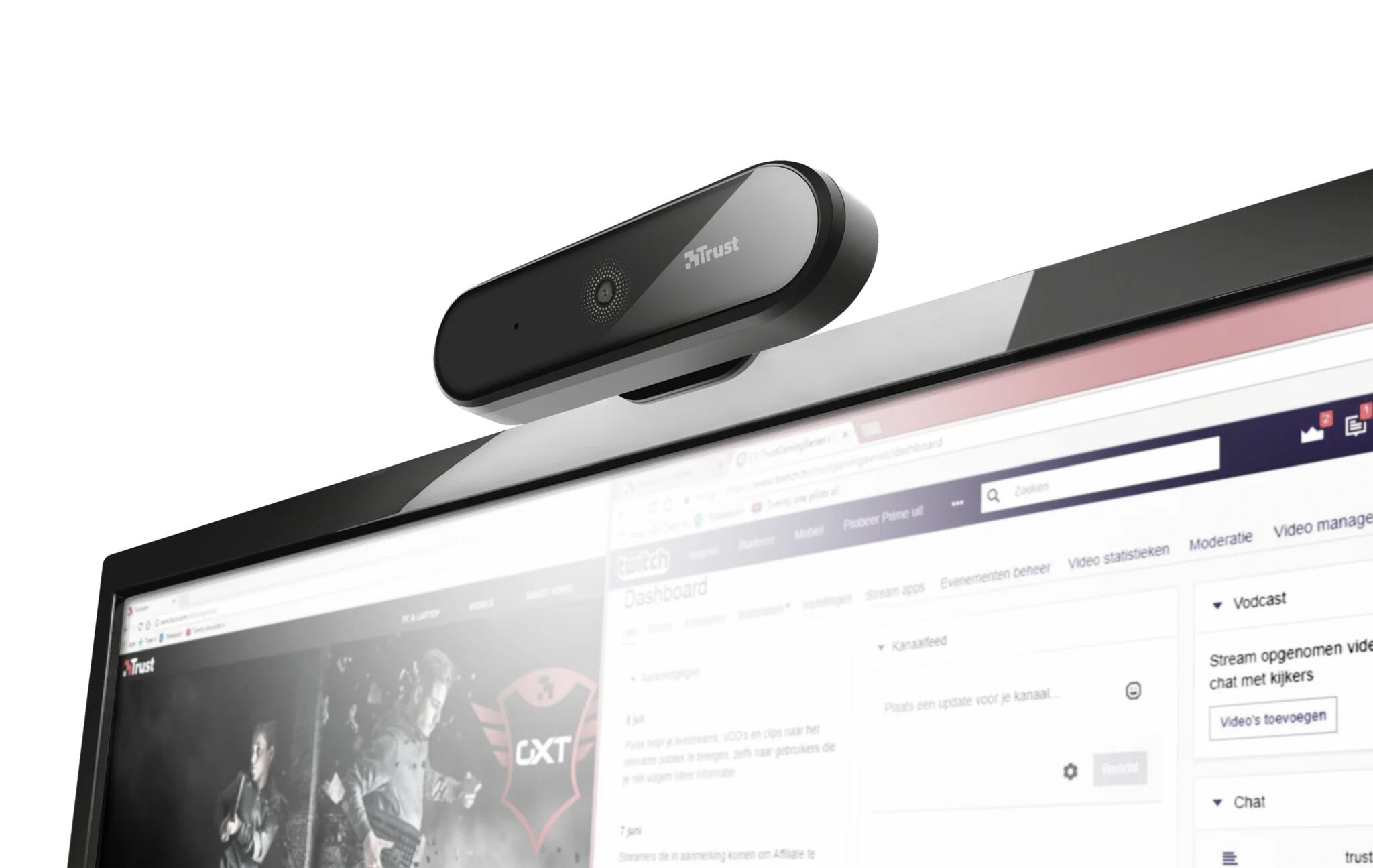 Trust Tyro 1920 x 1080p USB Webcam in Black - Image 6