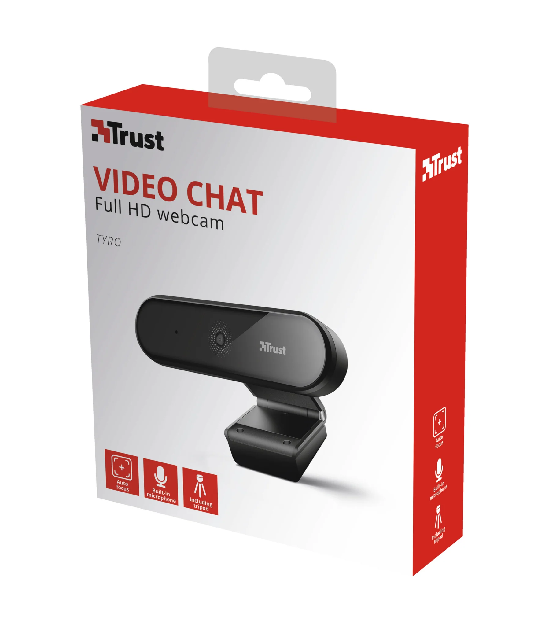 Trust Tyro 1920 x 1080p USB Webcam in Black - Image 7