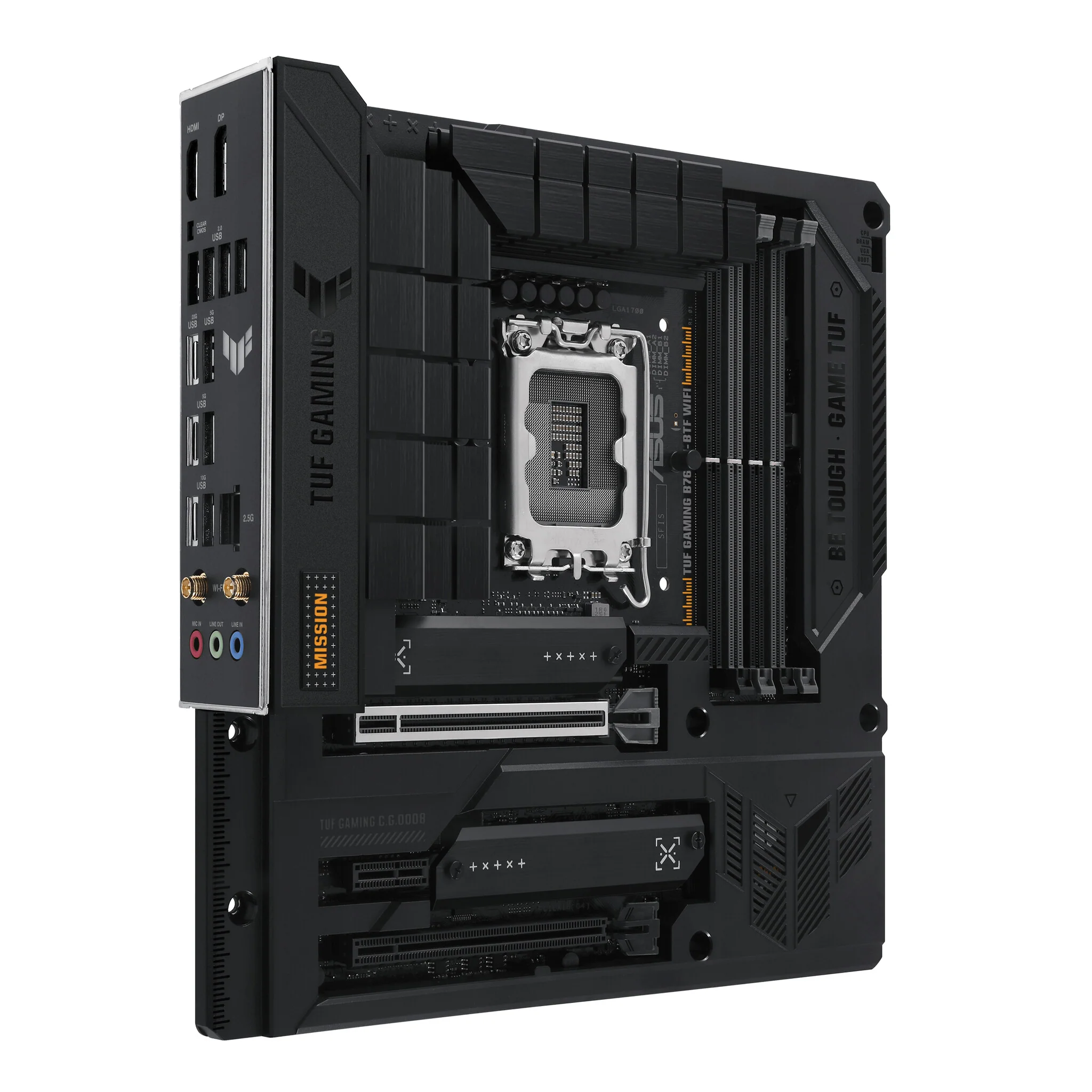 ASUS TUF GAMING B760M-BTF WIFI micro ATX motherboard - Intel B760 LGA 1700 - Image 2