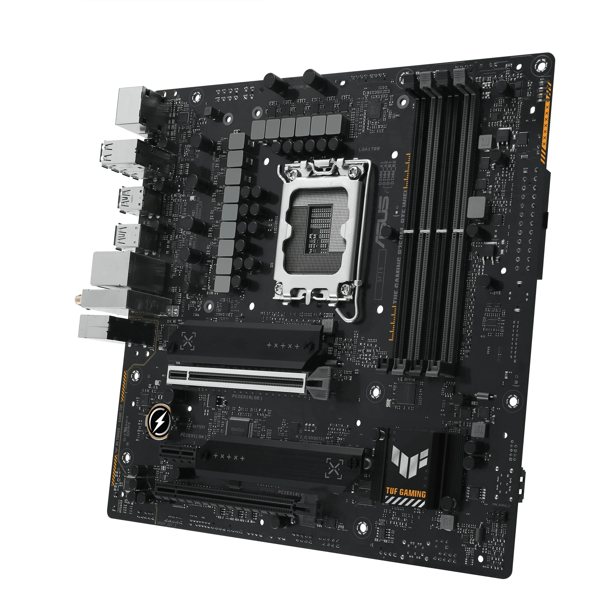 ASUS TUF GAMING B760M-BTF WIFI micro ATX motherboard - Intel B760 LGA 1700 - Image 4