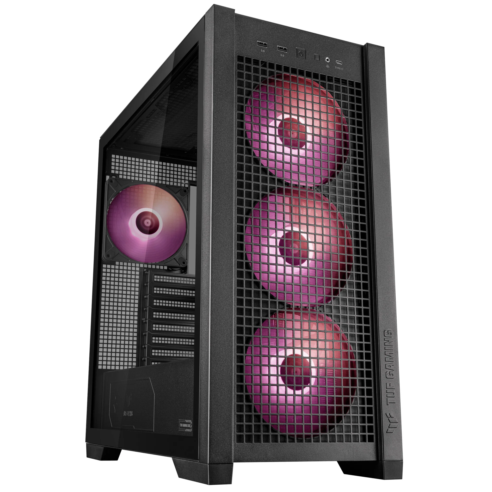 Asus TUF Gaming GT302 ARGB - ATX Mid Tower Case in Black - Image 2