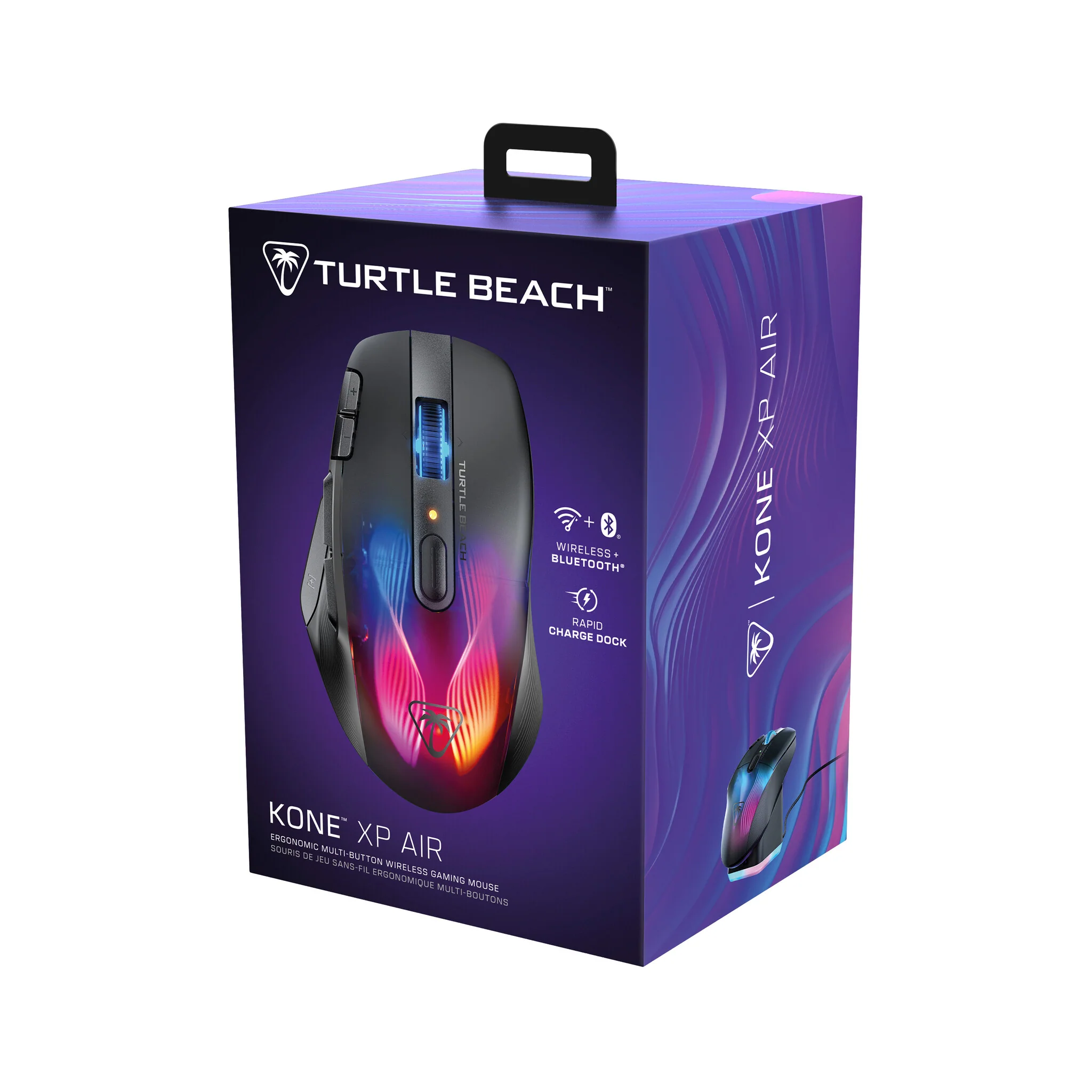 Turtle Beach Kone XP Air - RF Wireless + Bluetooth Optical Gaming Mouse in Black - 19,000 DPI - Image 11