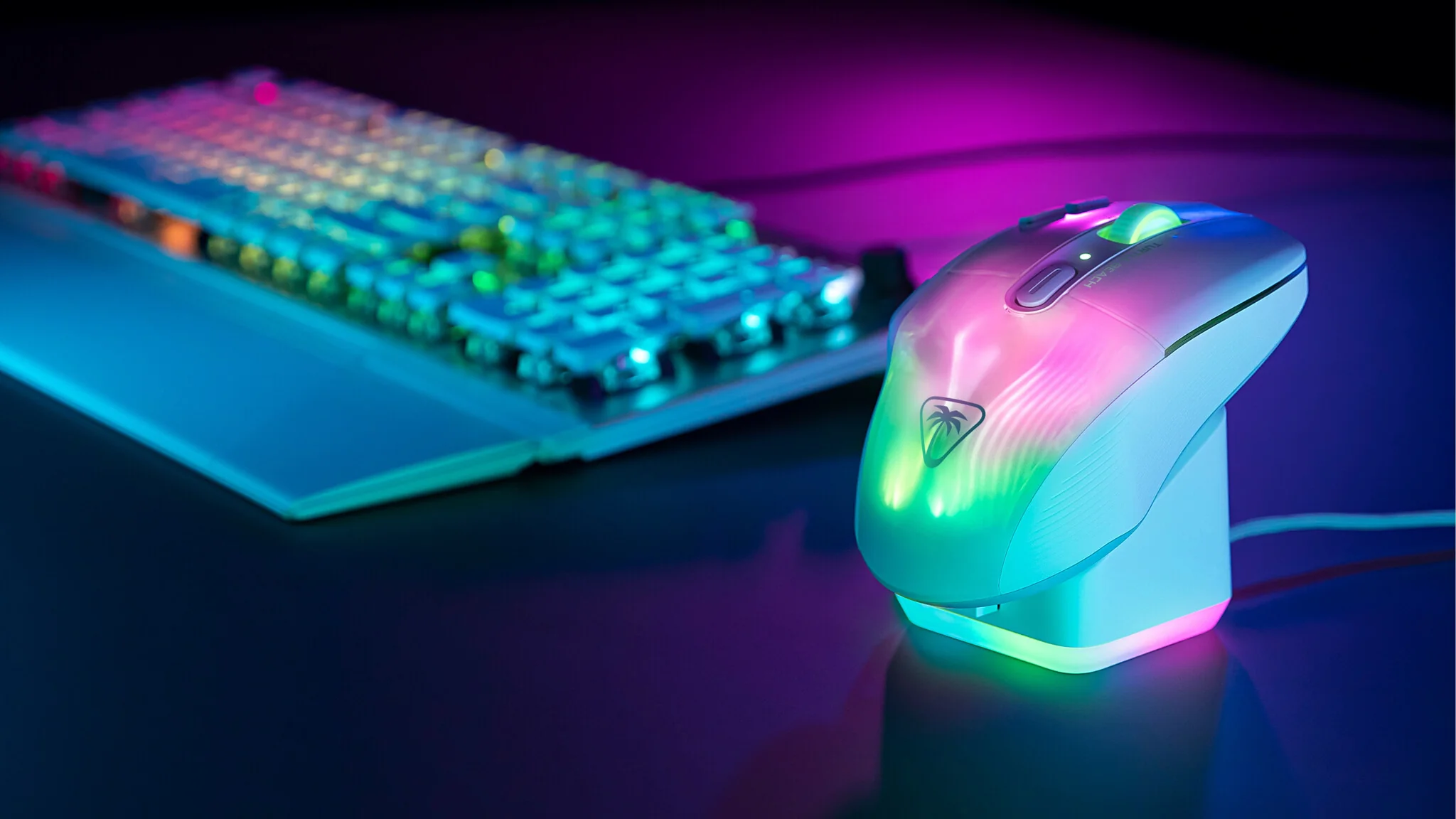 Turtle Beach Kone XP Air - RF Wireless + Bluetooth Optical Gaming Mouse in White - 19,000 DPI - Image 10