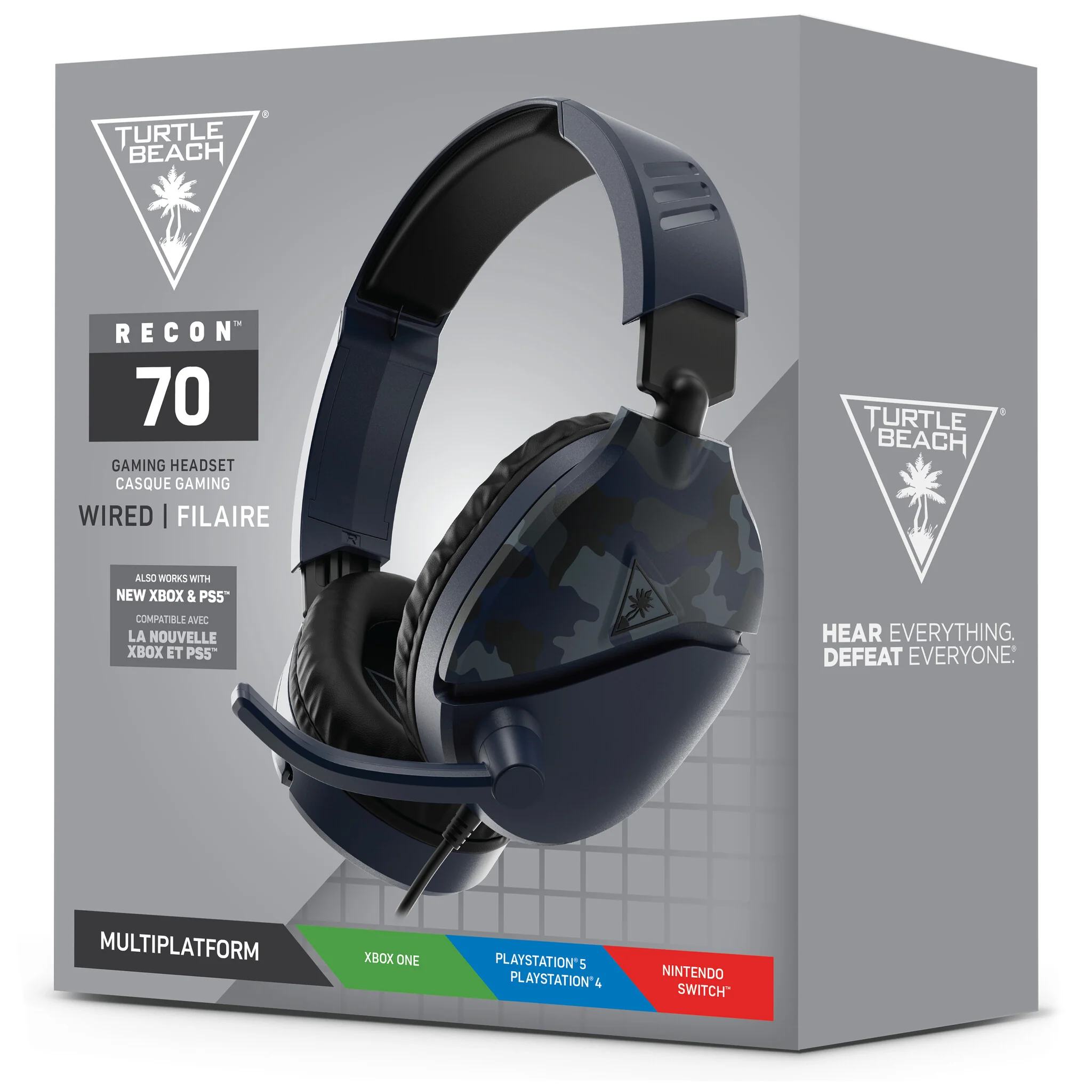 Turtle Beach Recon 70 - Wired Gaming Headset for in Camo Blue - Image 10