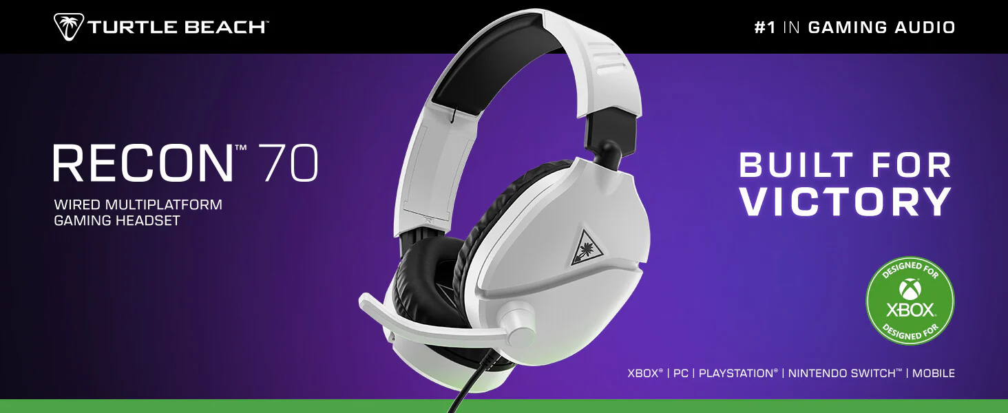 Turtle Beach Recon 70 - Wired Gaming Headset for Xbox Series X|S in White - Image 11