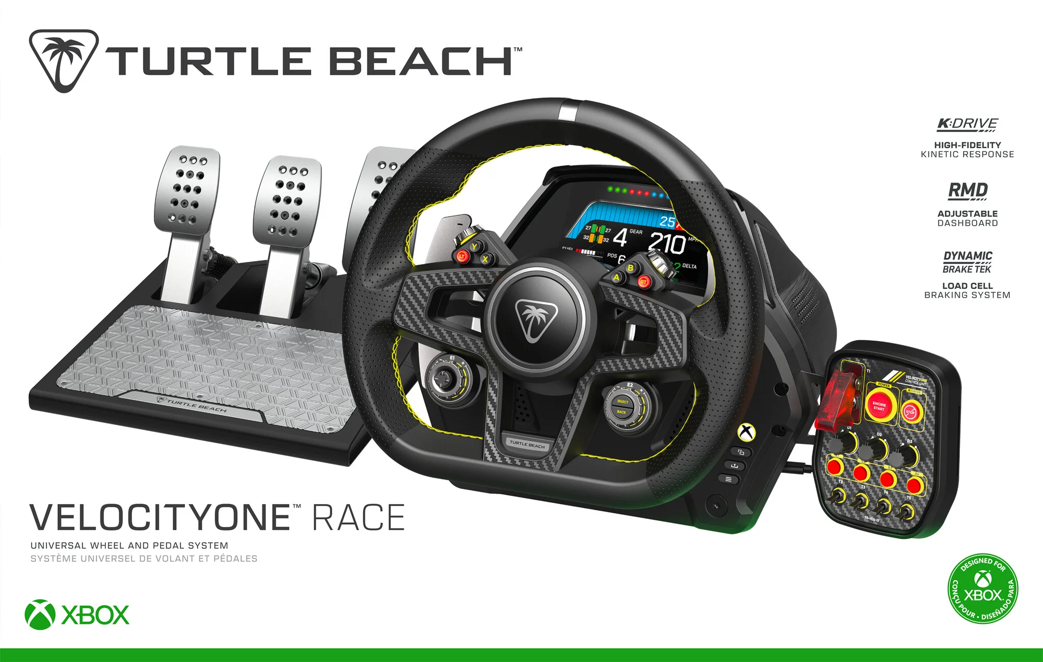 Turtle Beach VelocityOne - USB Steering wheel + Pedals for PC / Xbox Series X|S - Image 11