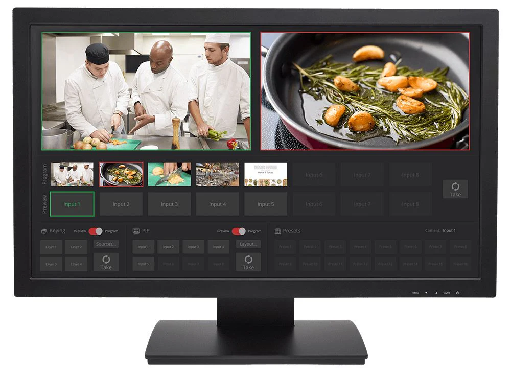 Vaddio TeleTouch 27 68.6 cm (27") Full HD LCD Touchscreen Tabletop Black Monitor