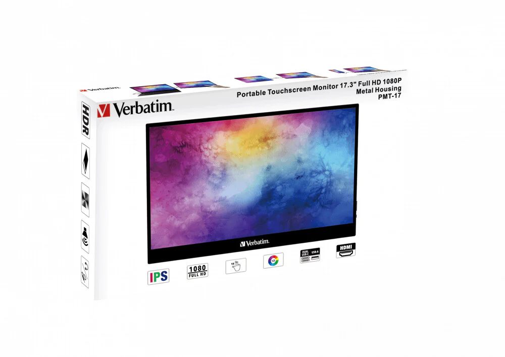 Verbatim 49593 - 43.9 cm (17.3") - 1920 x 1080 pixels Full HD Touchscreen Monitor - Image 6