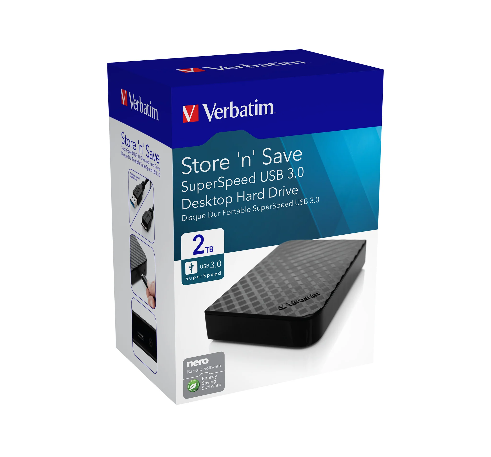 Verbatim Store 'n' Save USB 3.0 External hard drive in Black - 2 TB - Image 8
