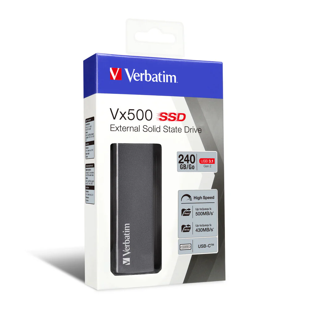 Verbatim Vx500 - USB 3.1 Gen 2 External SSD - 240 GB - Image 4