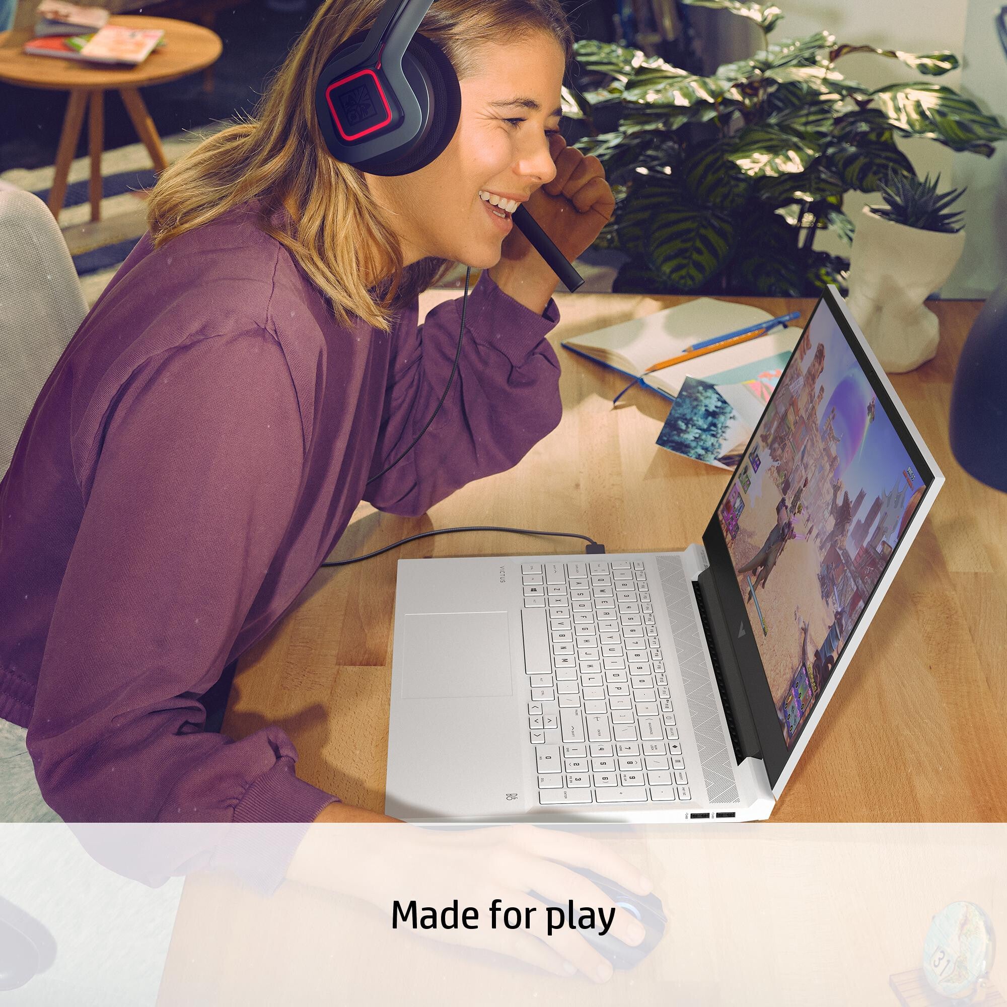 HP Victus Gaming Laptop - 40.9 cm (16.1") - Intel® Core™ i5-11400H - 8 GB DDR4-SDRAM - 512 GB SSD - NVIDIA GeForce RTX 3050 Ti - Wi-Fi 6 - Windows 11 Home - White - Image 17