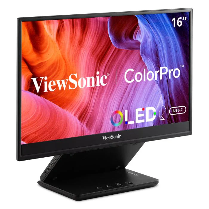 Viewsonic VP Series VP16-OLED Computer Monitor 40.6 cm (16") 1920 x 1080 pixels Full HD Touchscreen Black
