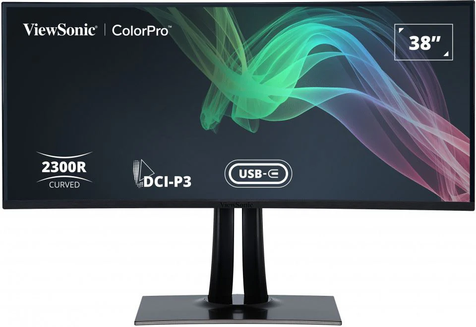 Viewsonic VP3881A Computer Monitor 96.5 cm (38") 3840 x 1600 pixels Quad HD+ LED Black