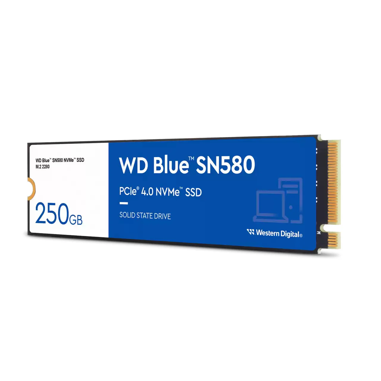 Western Digital Blue SN580 - PCI Express 4.0 TLC NVMe M.2 SSD - 500 GB - Image 2
