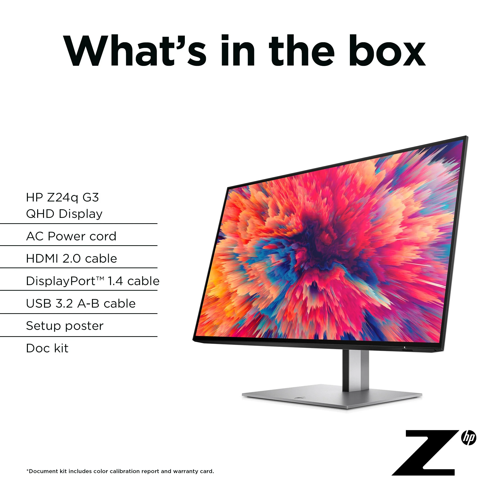 HP Z24Q G3 - 60.5 cm (23.8") - 2560 x 1440 pixels QHD Monitor - Image 11