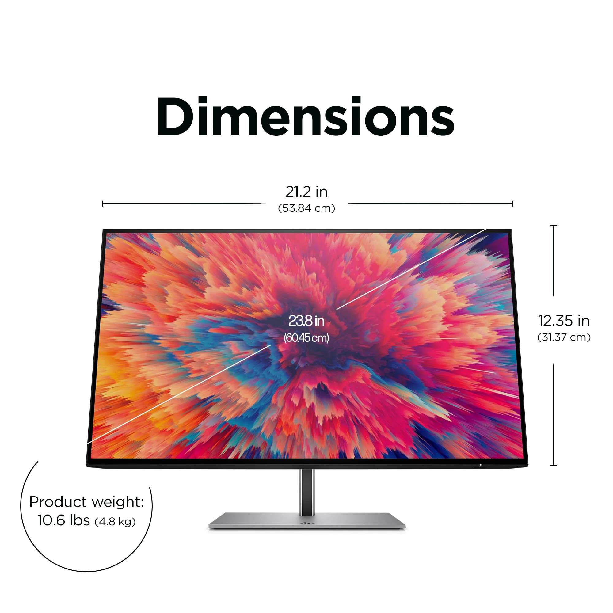 HP Z24Q G3 - 60.5 cm (23.8") - 2560 x 1440 pixels QHD Monitor - Image 12