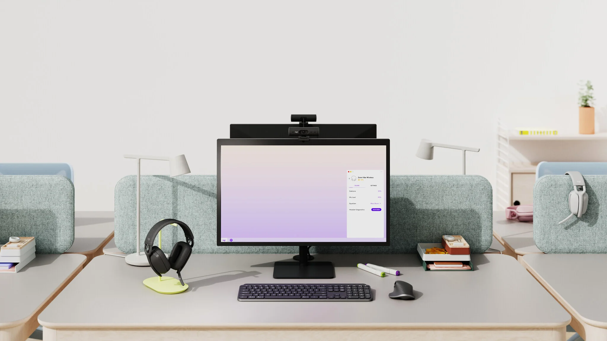 Logitech Zone Vibe Wireless - Wireless Headset for Graphite - Image 7