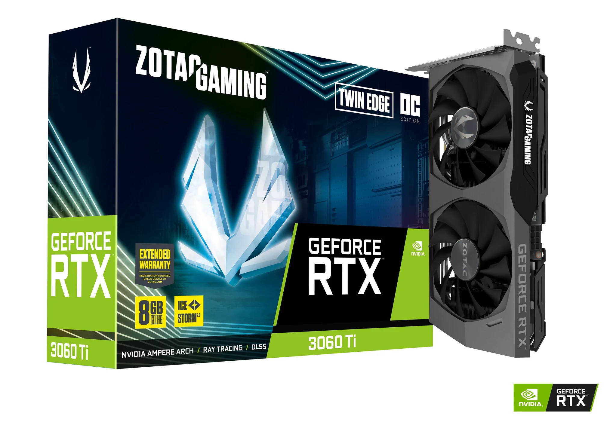 Zotac GAMING Twin Edge OC LHR - NVIDIA 8 GB GDDR6 GeForce RTX 3060 Ti graphics card - Image 2
