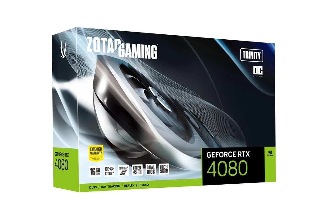 Zotac GAMING Trinity OC - NVIDIA 16 GB GDDR6 GeForce RTX 4080 graphics card